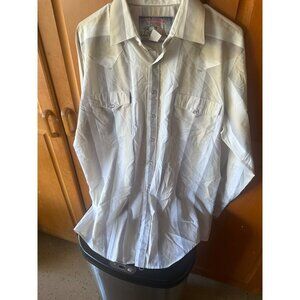 Red Rider Mens Large Western Long Sleeve pearl snap vintage
